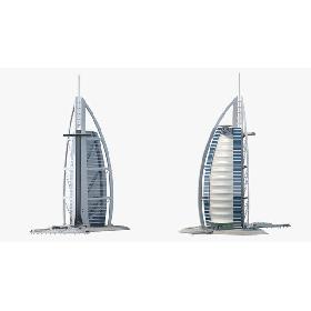 3D Burj Al Arab Luxury Hotel
